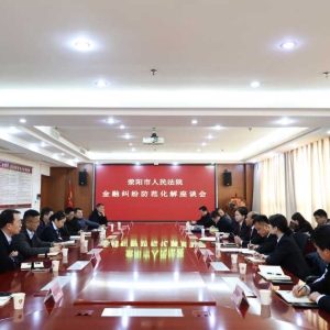 荥阳法院召开金融纠纷防范化解座谈会